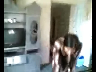 Desi Aunty Lady-love helter-skelter Room video recorded